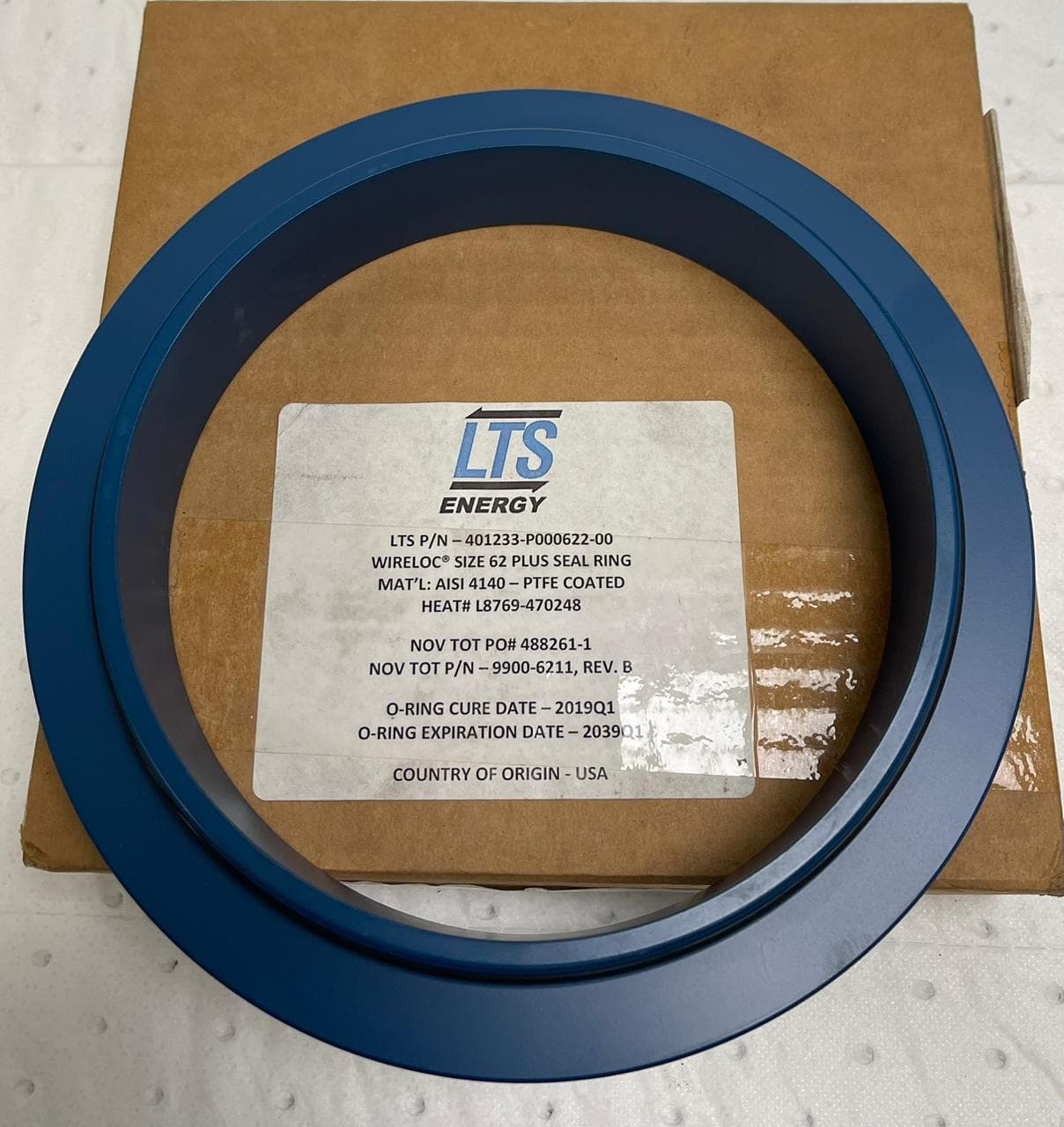 NOV Duroseal Lower Gasket Kit 9900-6211, Dash 62, Viton